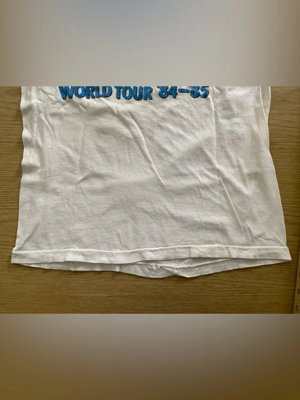 VINTAGE BRUCE SPRINGSTEEN CONCERT WHITE TEE SIZE MEDIUM, PRELOVED 1984-1985 - Picture 16 of 16